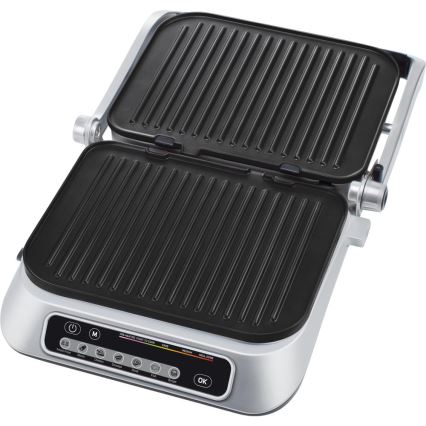 Sencor - Kontaktni roštilj 2100W/230V mat krom