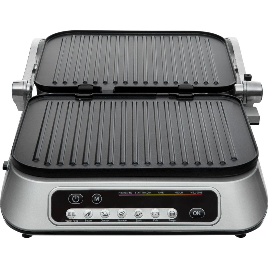 Sencor - Kontaktni roštilj 2100W/230V mat krom