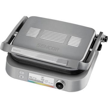 Sencor - Kontaktni roštilj 2100W/230V mat krom