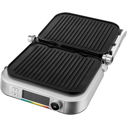 Sencor - Kontaktni roštilj 2100W/230V mat krom