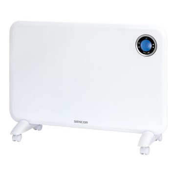 Sencor - Konvekcijski grijač s LCD zaslonom i termostatom 750W/1500W/230V IP24