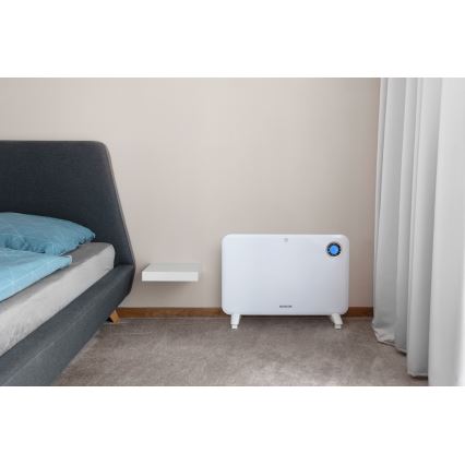 Sencor - Konvekcijski grijač s LCD zaslonom i termostatom 750W/1500W/230V IP24