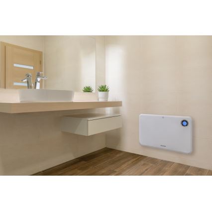 Sencor - Konvekcijski grijač s LCD zaslonom i termostatom 750W/1500W/230V IP24
