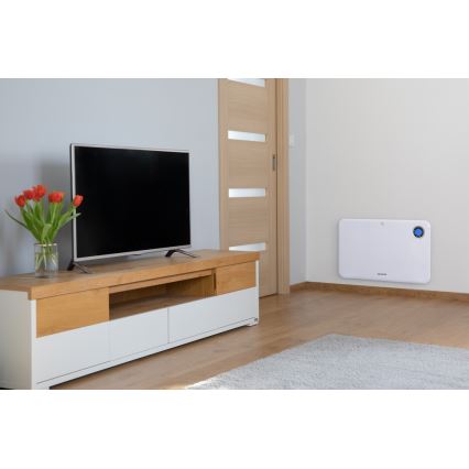 Sencor - Konvekcijski grijač s LCD zaslonom i termostatom 750W/1500W/230V IP24