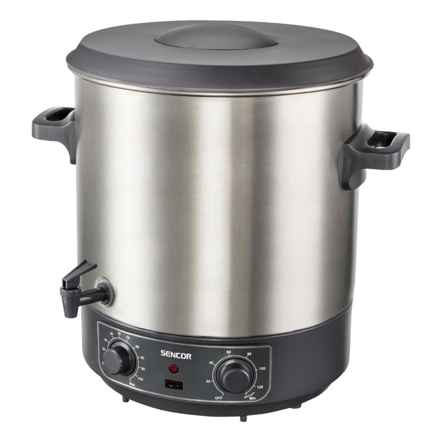 Sencor - Konzervacijski lonac 27 l 1800W/230V inox/siva