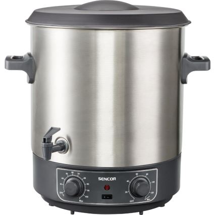 Sencor - Konzervacijski lonac 27 l 1800W/230V inox/siva