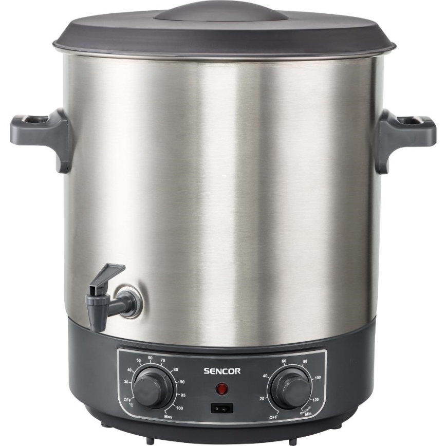 Sencor - Konzervacijski lonac 27 l 1800W/230V inox/siva