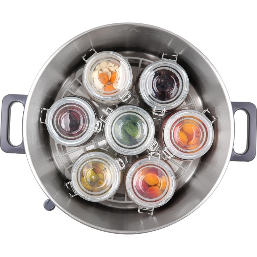 Sencor - Konzervacijski lonac 27 l 1800W/230V inox/siva