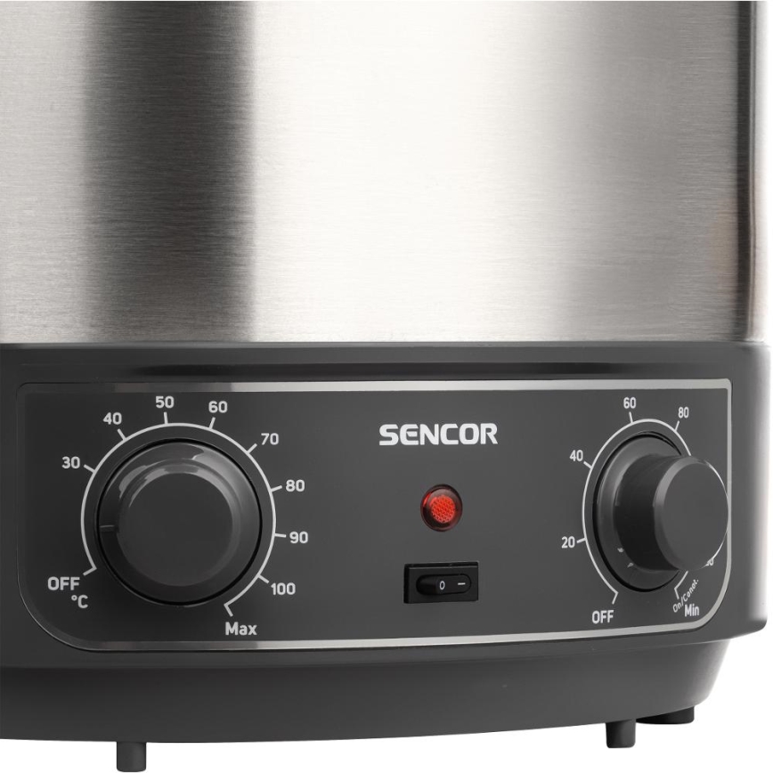 Sencor - Konzervacijski lonac 27 l 1800W/230V inox/siva