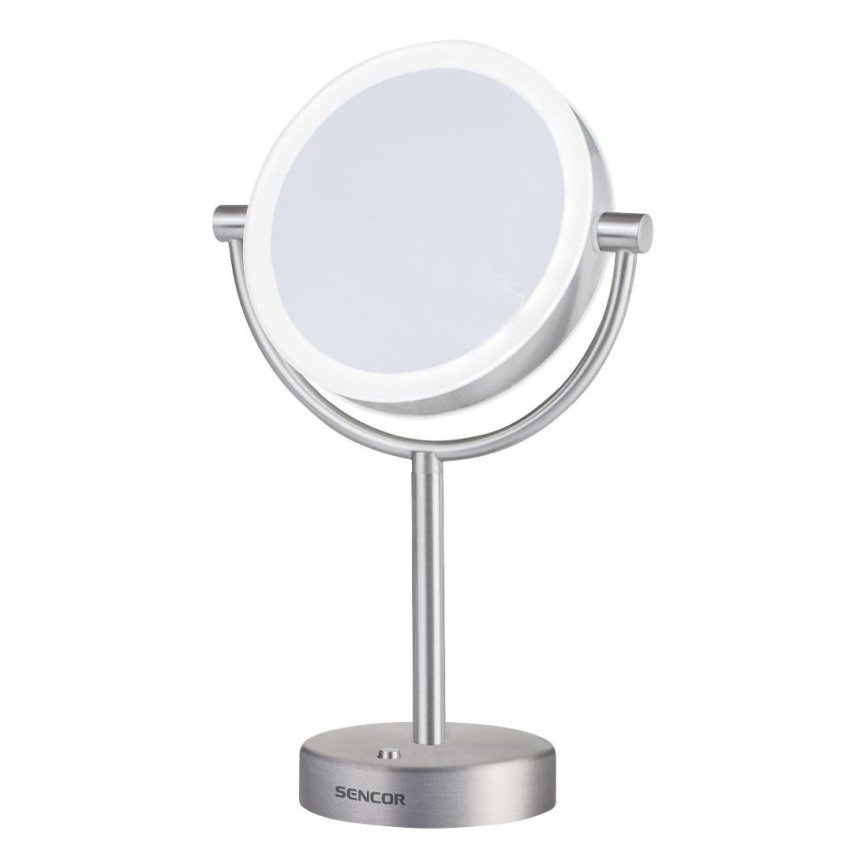Sencor - Kozmetičko ogledalo s LED osvjetljenjem LED/5W/230V nehrđajući