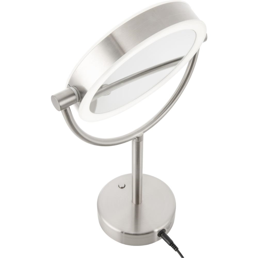 Sencor - Kozmetičko ogledalo s LED osvjetljenjem LED/5W/230V nehrđajući
