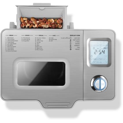 Sencor - Kućna pekara za kruh 550 W/230 V matirani krom