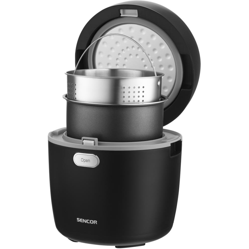 Sencor - Kuhalo za rižu 350W/230V 0,6 l crno