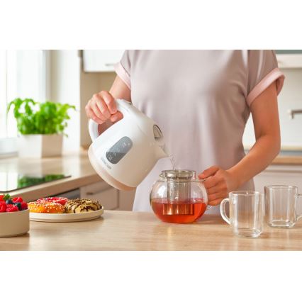 Sencor - Električna kuhala za vodu 1 l 1100W/230V bijela/ružičasta