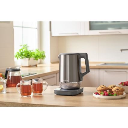 Sencor - Kuhalo za vodu s termoregulacijom 1,7 l 1800W/230V nehrđajući čelik