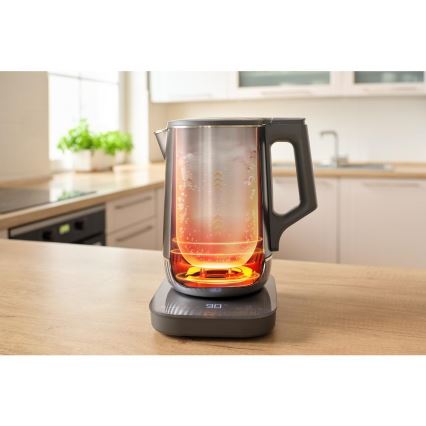 Sencor - Kuhalo za vodu s termoregulacijom 1,7 l 1800W/230V nehrđajući čelik