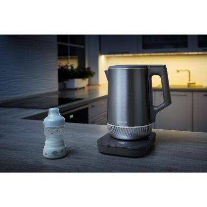 Sencor - Kuhalo za vodu s termoregulacijom 1,7 l 1800W/230V nehrđajući čelik
