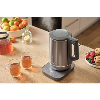 Sencor - Kuhalo za vodu s termoregulacijom 1,7 l 1800W/230V nehrđajući čelik