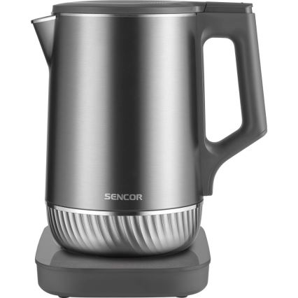 Sencor - Kuhalo za vodu s termoregulacijom 1,7 l 1800W/230V nehrđajući čelik