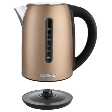 Sencor - Kuhalo za vodu s termoregulacijom 1,7 l 2150W/230V smeđa