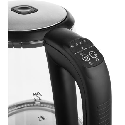 Sencor - Kuhalo za vodu s termoregulacijom 2 l 2200W/230V