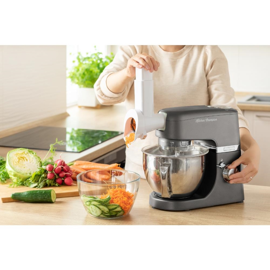 Sencor - Kuhinjski robot s posudom od nehrđajućeg čelika 1000W/230V siva