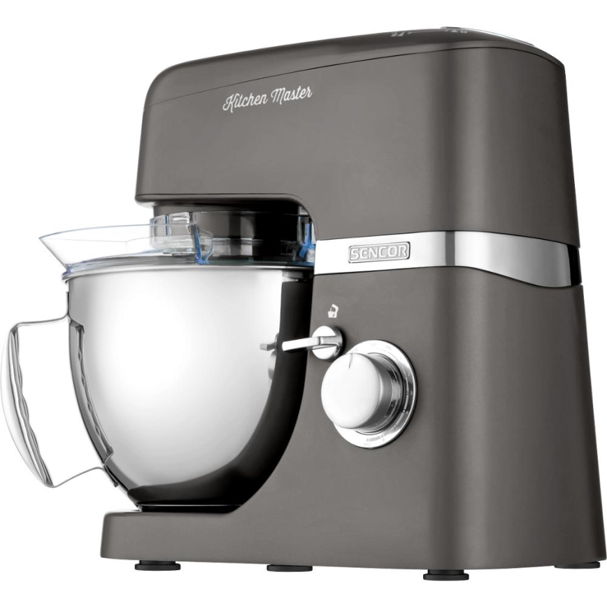 Sencor - Kuhinjski robot s posudom od nehrđajućeg čelika 1000W/230V siva