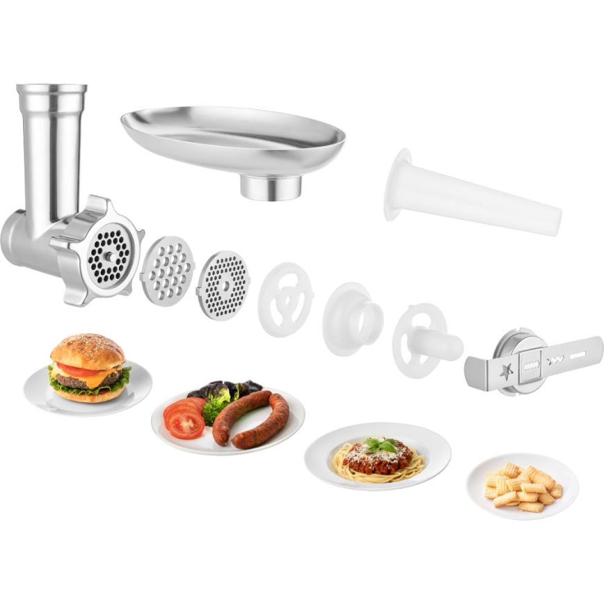 Sencor - Kuhinjski robot s posudom od nehrđajućeg čelika 1000W/230V siva