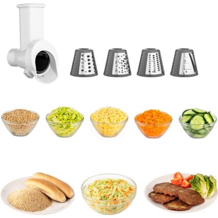 Sencor - Kuhinjski robot s posudom od nehrđajućeg čelika 1000W/230V siva