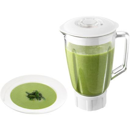 Sencor - Kuhinjski robot s posudom od nehrđajućeg čelika 1000W/230V siva