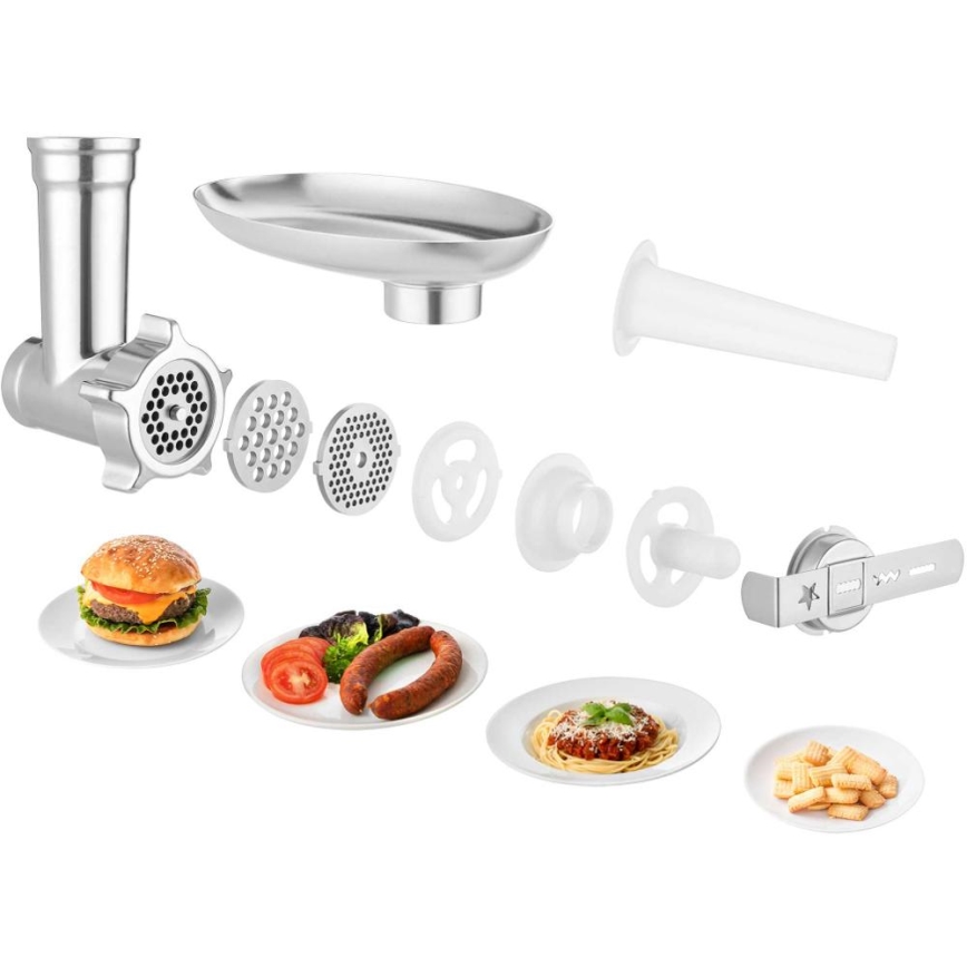 Sencor - Kuhinjski robot s nehrđajućom zdjelom 1700W/230V mat krom