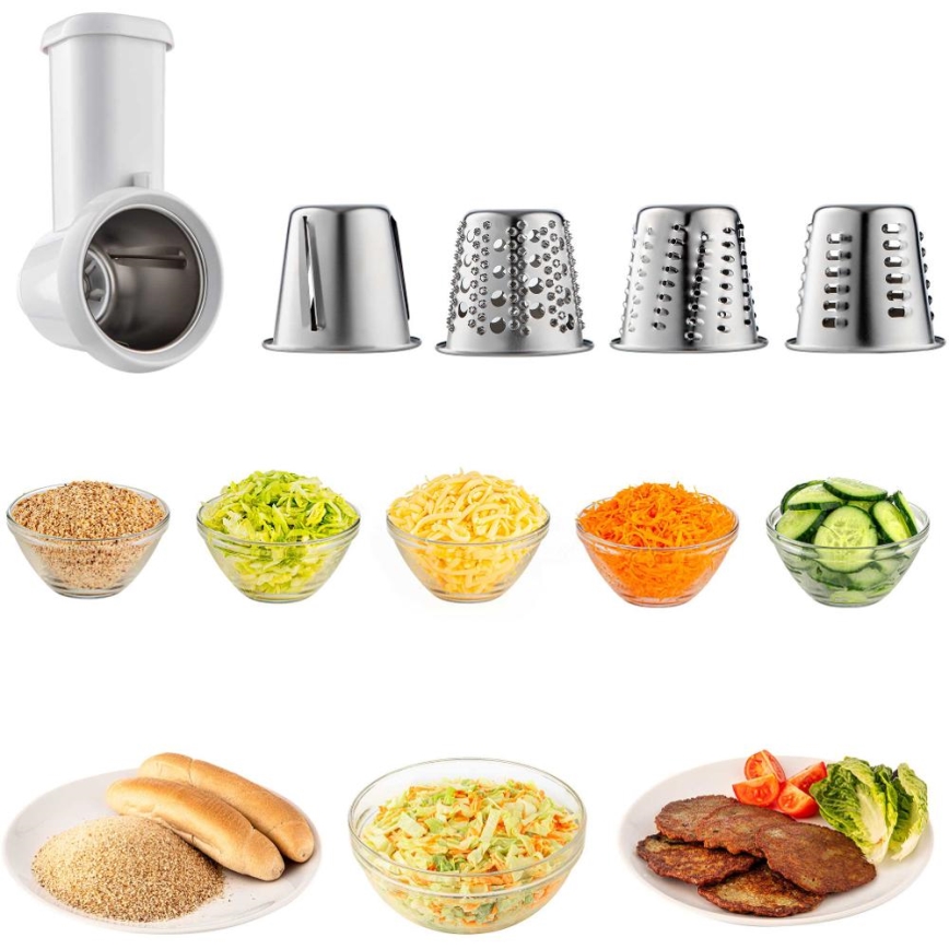 Sencor - Kuhinjski robot s nehrđajućom zdjelom 1700W/230V mat krom