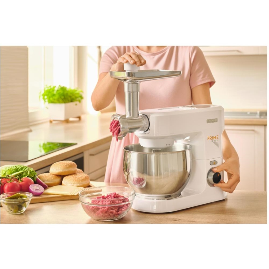 Sencor - Kuhinjski robot s posudom od nehrđajućeg čelika 1000W/230V bijela