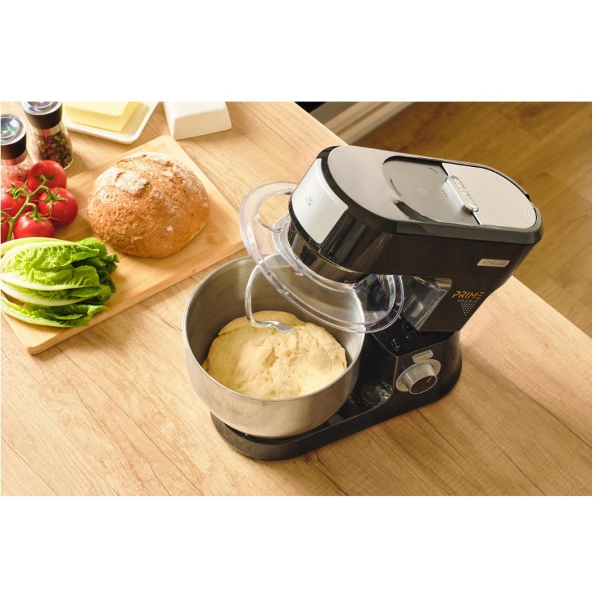 Sencor - Kuhinjski robot s posudom od nehrđajućeg čelika 1000W/230V crna