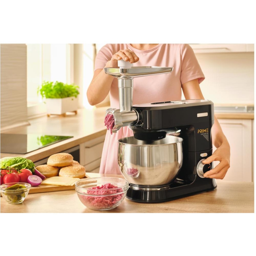 Sencor - Kuhinjski robot s posudom od nehrđajućeg čelika 1000W/230V crna