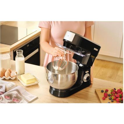 Sencor - Kuhinjski robot s posudom od nehrđajućeg čelika 1000W/230V crna