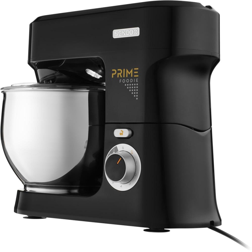 Sencor - Kuhinjski robot s posudom od nehrđajućeg čelika 1000W/230V crna