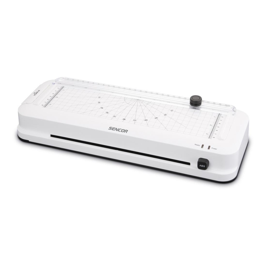 Sencor - Laminator A4 s rezačem i bušilicom za papir 100W/230V bijela