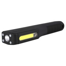 Sencor - LED Baterijska svjetiljka LED/1W/2xAAA + LED/3W/COB