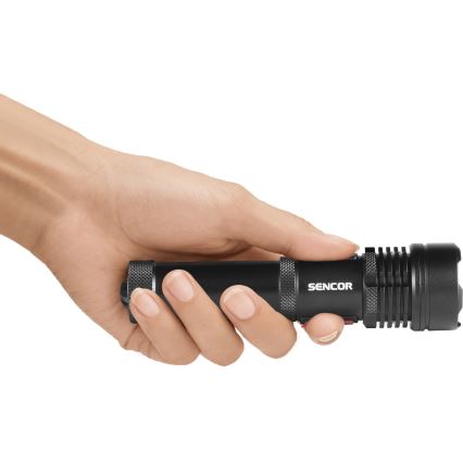 Sencor - LED Punjiva aluminijska baterijska svjetiljka LED/5W/2200 mAh IP44