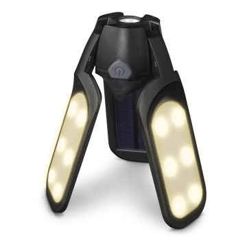 Sencor - LED punjiva kamperska svjetiljka s solarnim panelom LED/3W/1600 mAh IPX4