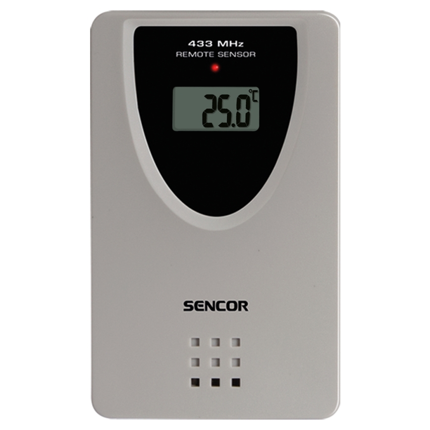 Sencor - Meteorološka stanica s LCD zaslonom u boji, budilicom i projektorom 2xAA + 2xAAA
