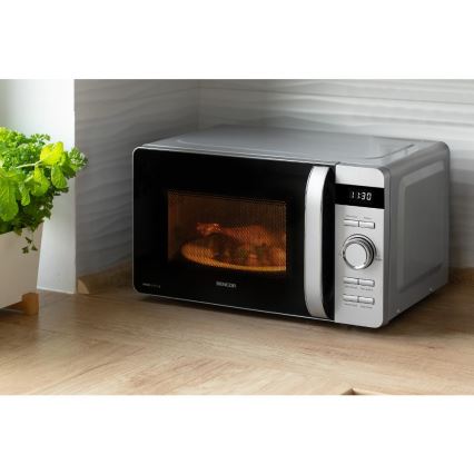 Sencor - Mikrovalna pećnica 800W/230V 17 l srebrna