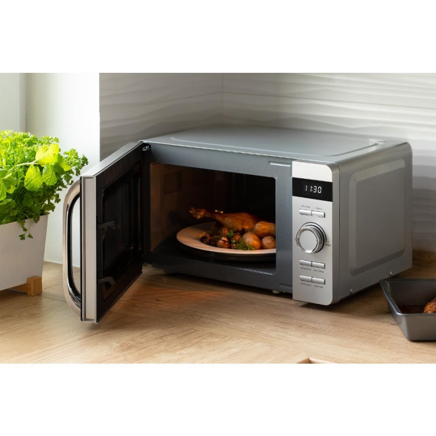 Sencor - Mikrovalna pećnica 800W/230V 17 l srebrna