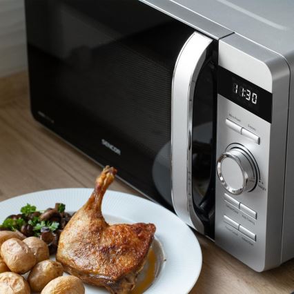 Sencor - Mikrovalna pećnica 800W/230V 17 l srebrna