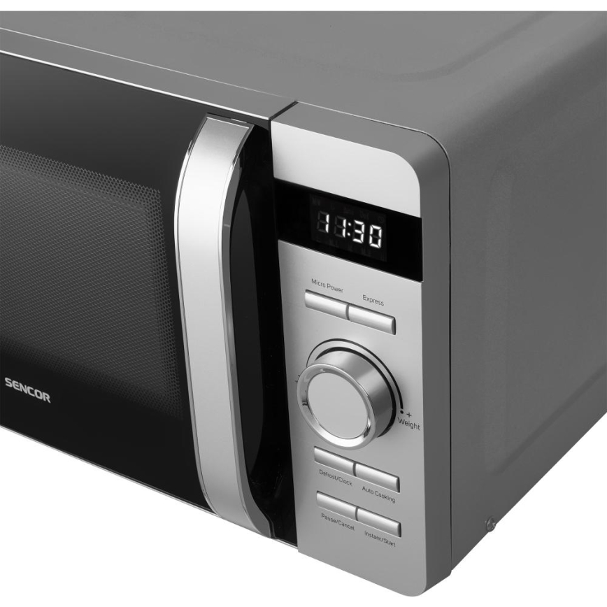 Sencor - Mikrovalna pećnica 800W/230V 17 l srebrna