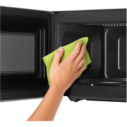 Sencor - Mikrovalna pećnica s funkcijom roštilja 700W/1000W/230V 20 l matirani krom