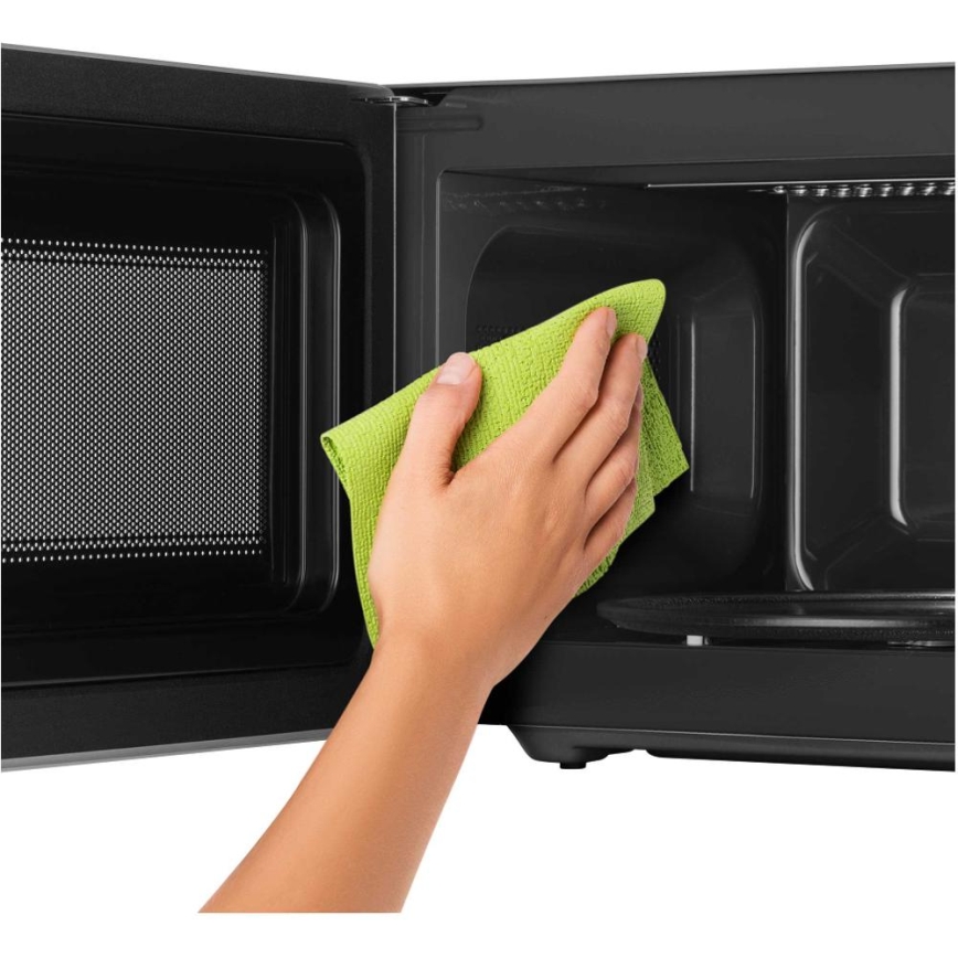 Sencor - Mikrovalna pećnica s funkcijom roštilja 700W/1000W/230V 20 l matirani krom