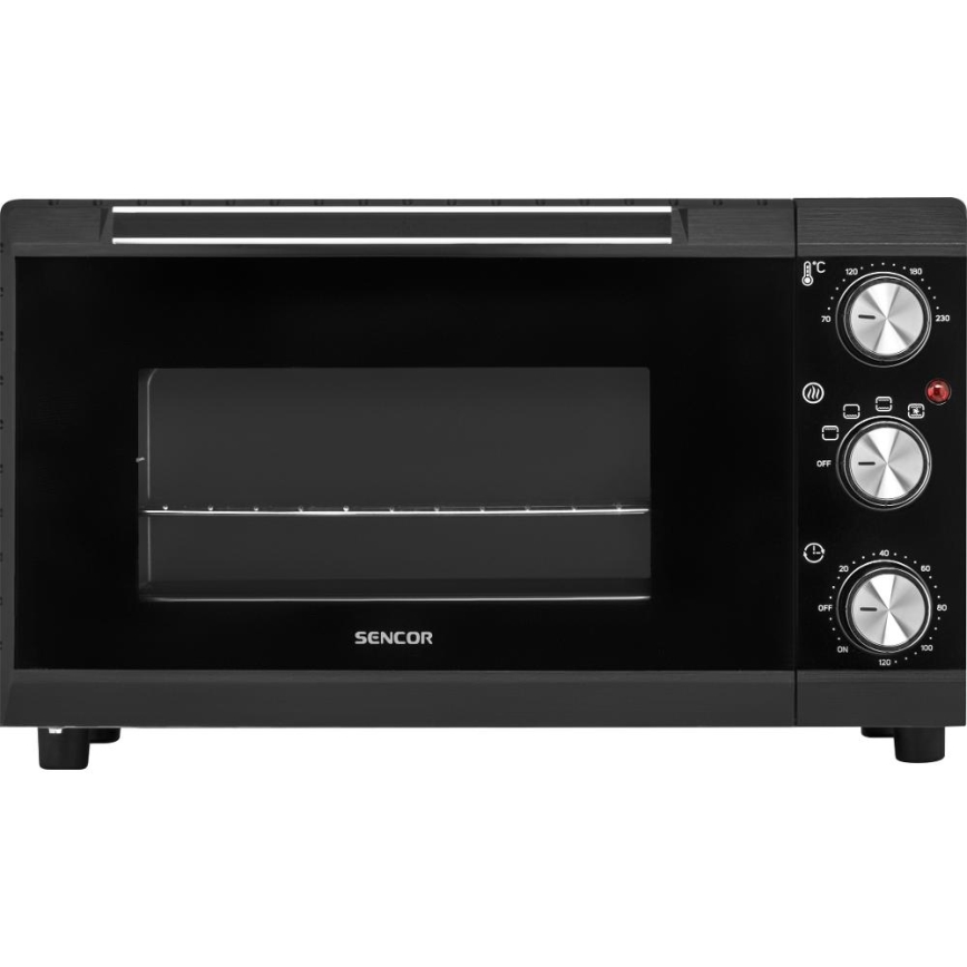 Sencor - Mini pećnica 20 l 1650W/230V crna