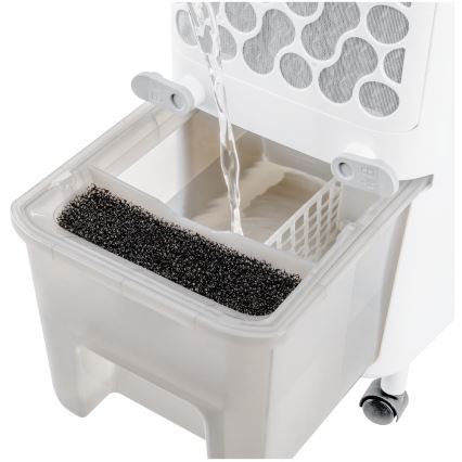 Sencor - Prijenosni klima uređaj s LED zaslonom 3u1 70W/230V bijela + daljinski upravljač